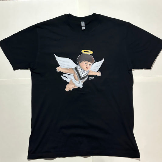 Palestinian Angel T-shirt (black) ALL PROCEEDS WILL BE DONATED