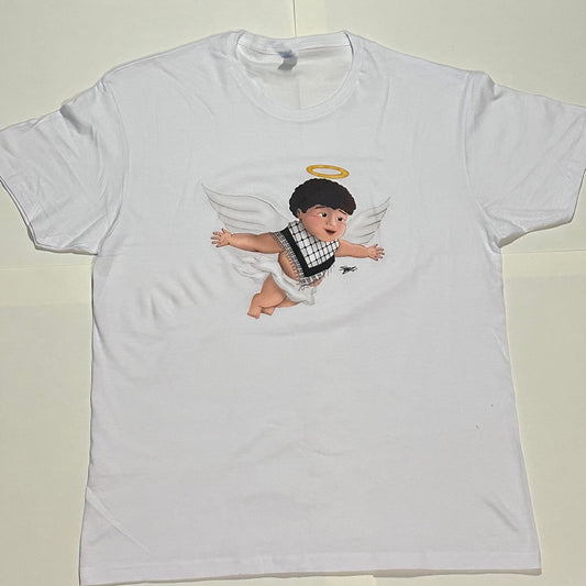 Palestinian Angel T-shirt (white) AL PROCEEDS WILL BE DONATED